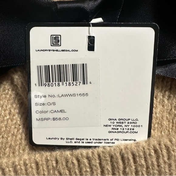 Laundry by Shelli Segal Scarf with Beanie Hat/Boxed/Camel - Picture 13 of 16